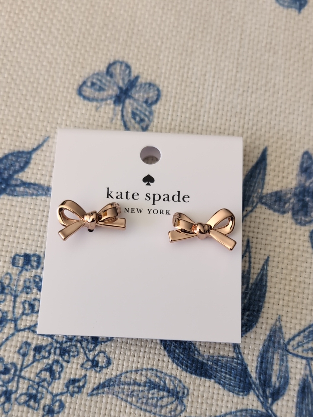 Kate Spade - Rose Gold Bow Stud Earrings NWT